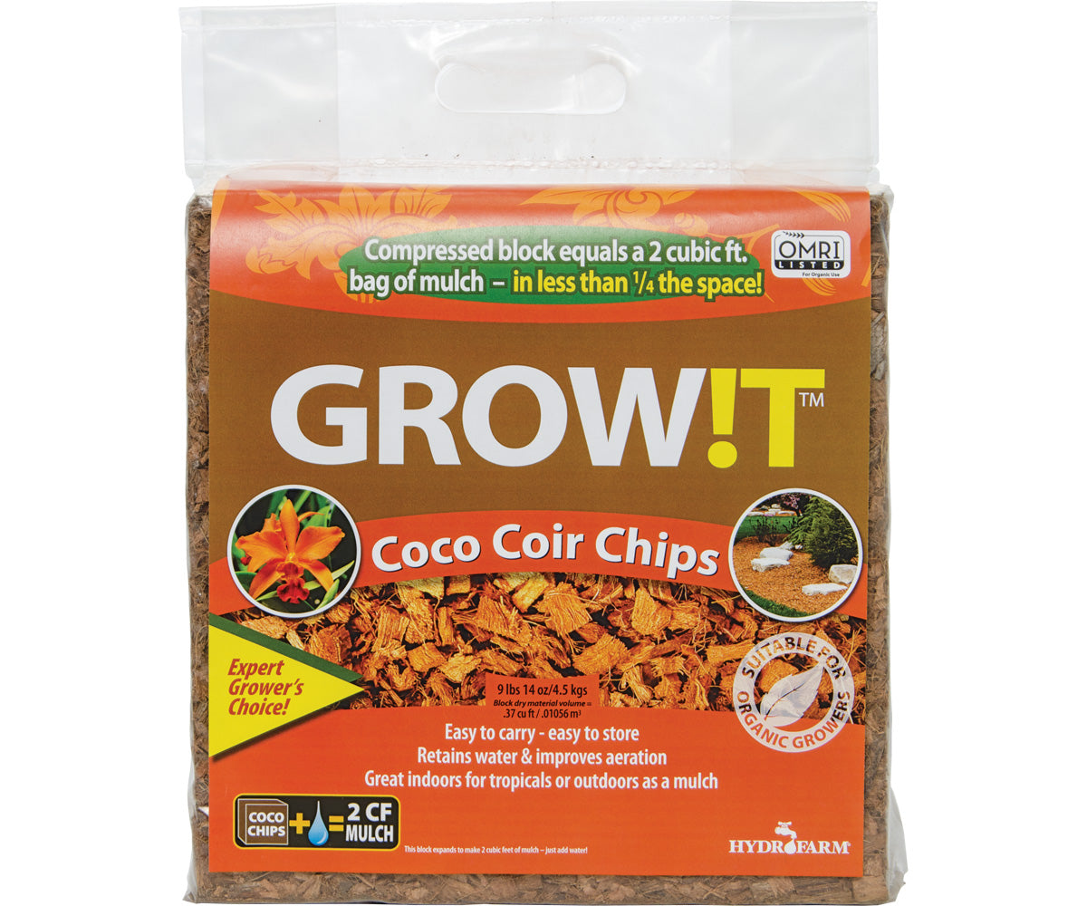GROW!T Coco Coir Chips, Block - Thumbnail 2