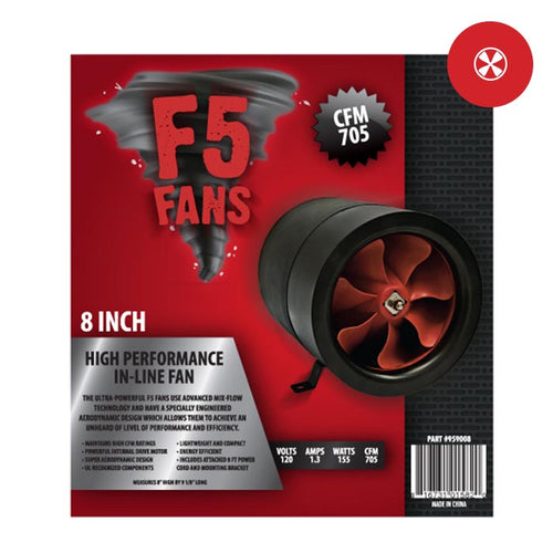 F5 Fans Inline Fan 8in SKU: 959008