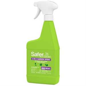 Safer® Brand 3-in-1 Garden Spray 24oz - Ready-to-Use