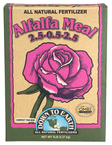 Down To Earth Alfalfa Meal 2.5 - 0.5 - 2.5 5lb