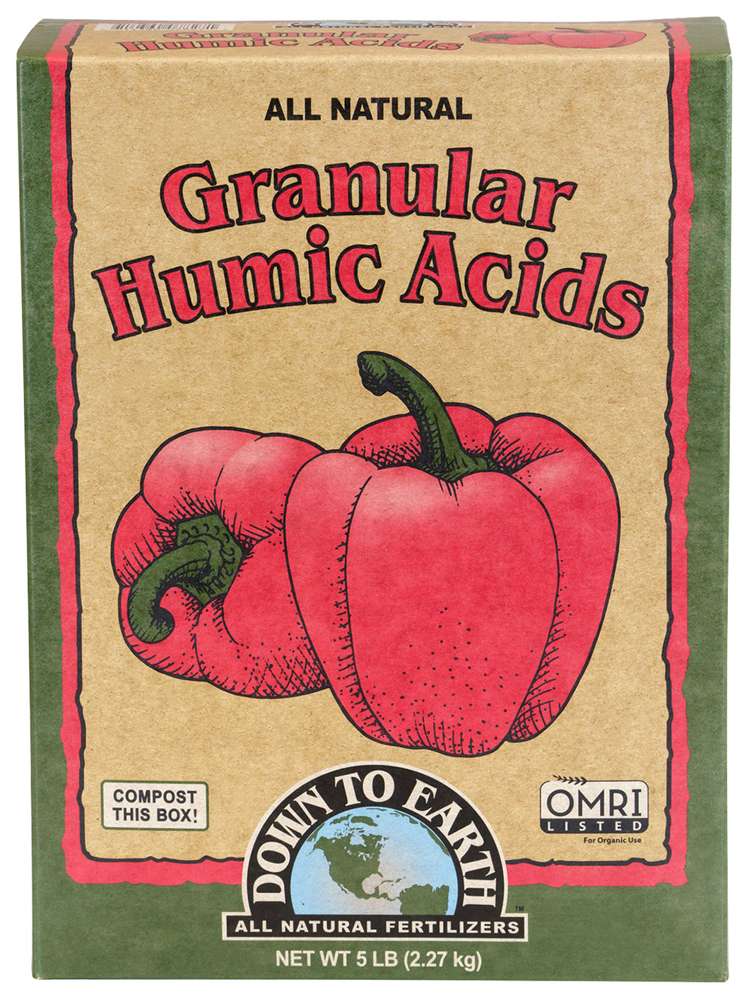 Down To Earth Granular Humic Acids 5lb