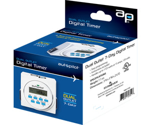 7 Day Dual Outlet Digital Timer